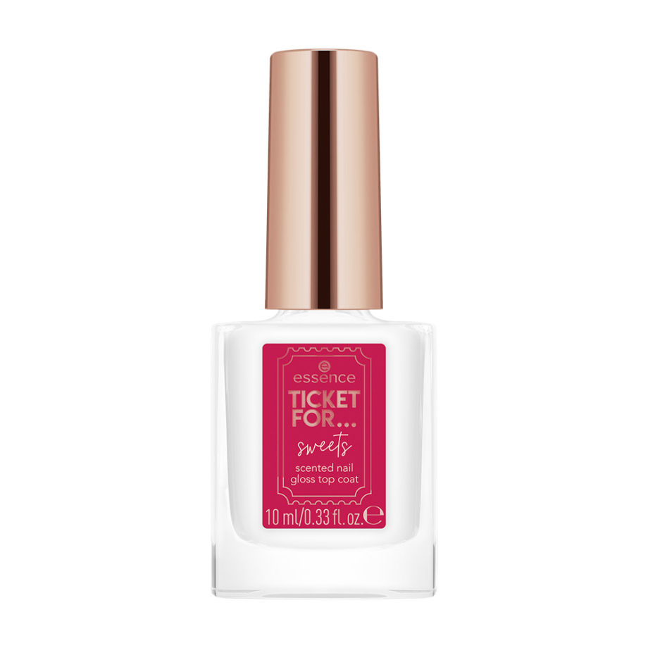 Lac de unghii TICKET FOR... sweets scented nail gloss top coat Essence