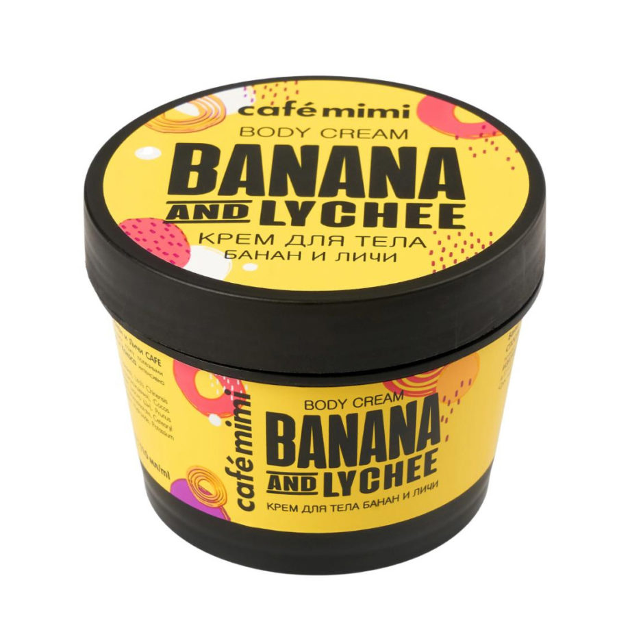 Crema de corp cu Banana & Lychee Cafe Mimi